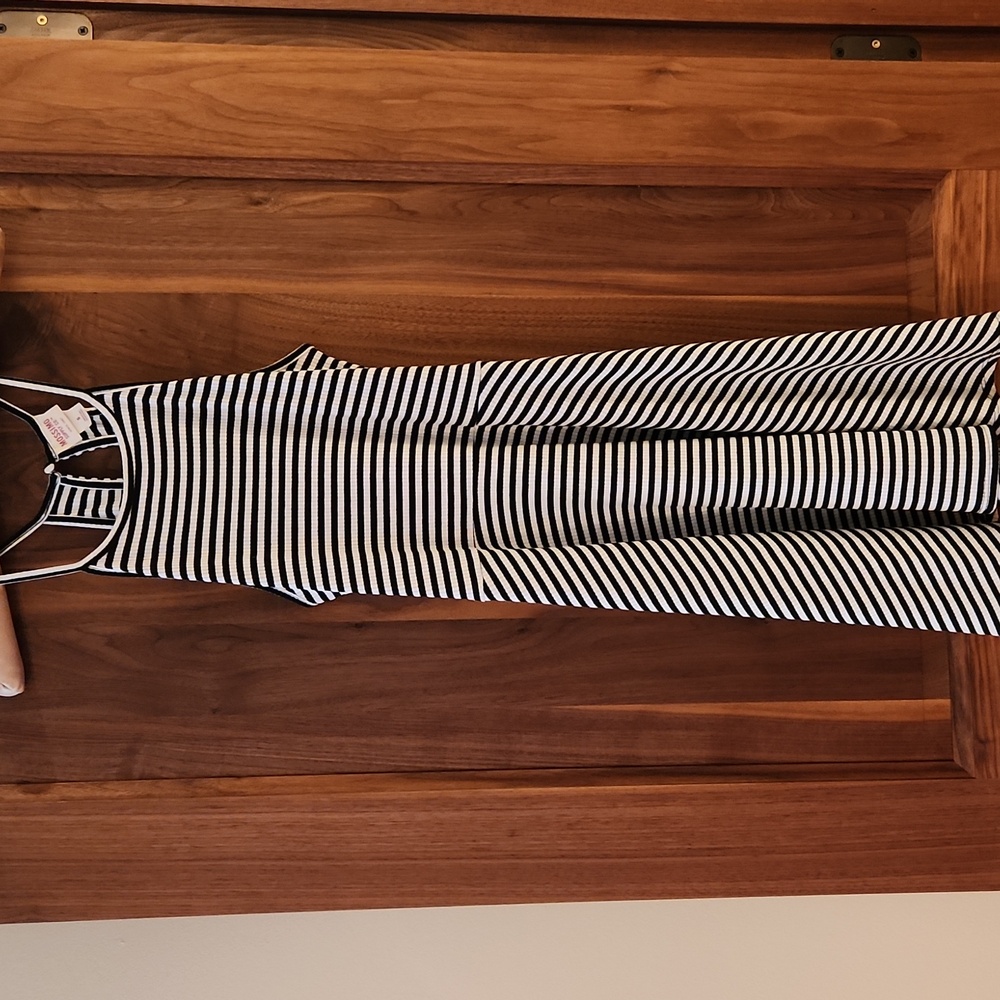 Mossimo Black & White Striped Ribbed Tank Dress